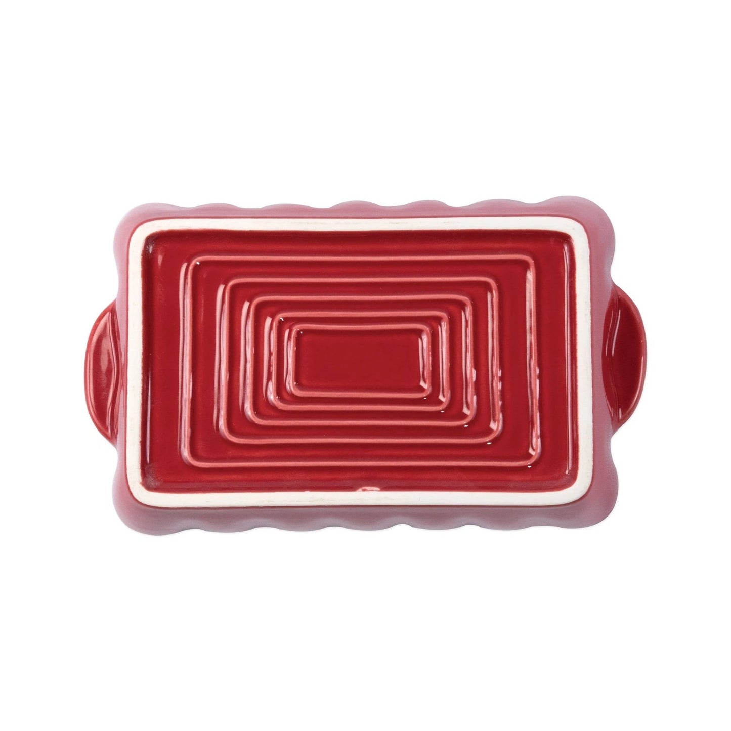 Vietri Italian Baker Small Rectangle, Red