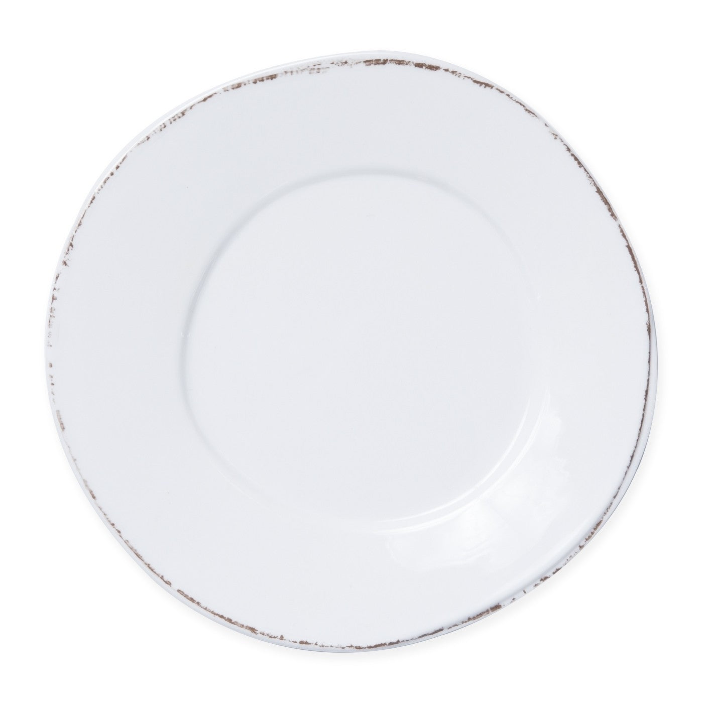Vietri Lastra Melamine White Dinner Plate