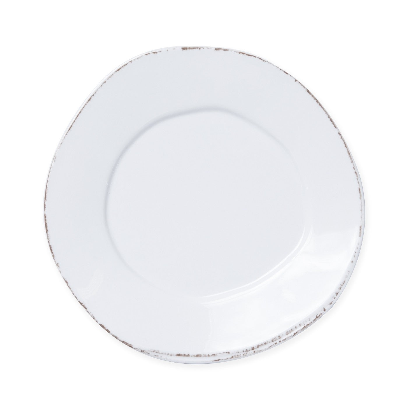 Vietri Lastra Melamine White Salad Plate