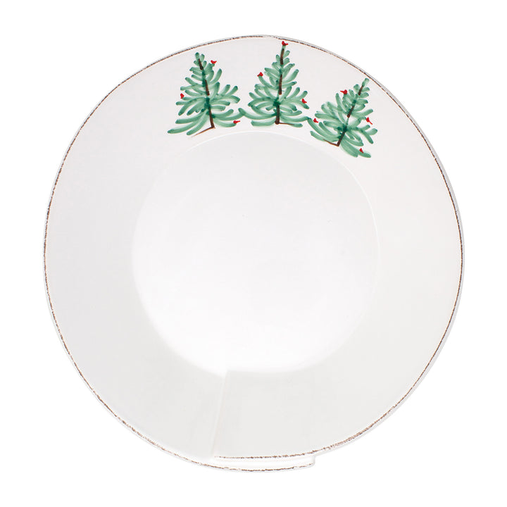 Vietri Melamine Lastra Holiday Shallow Bowl