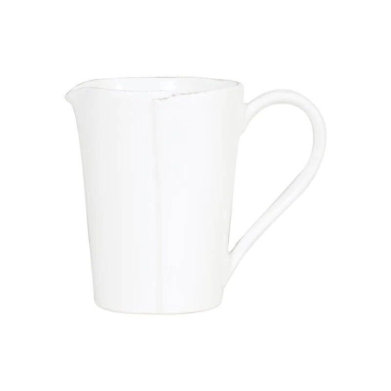 Vietri Lastra Melamine White Pitcher