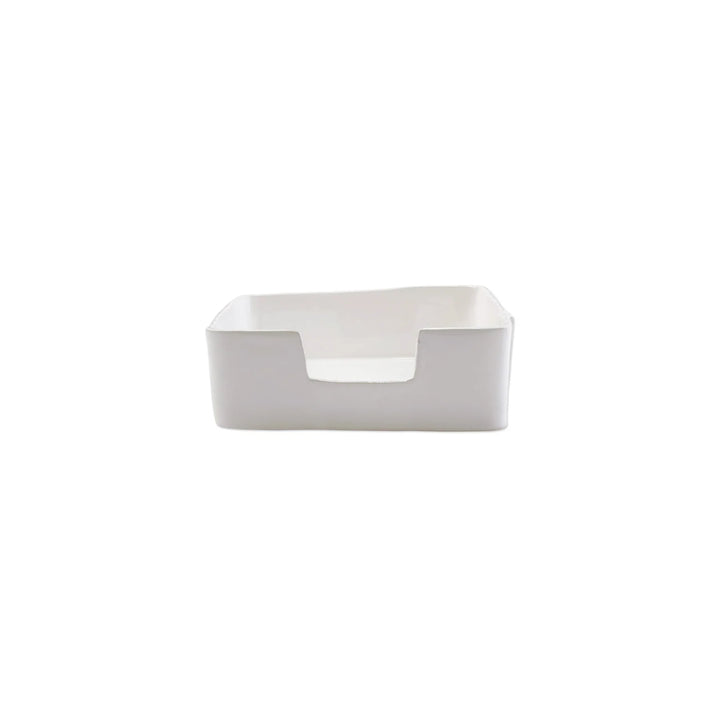 Vietri Lastra Melamine White Guest Towel Holder
