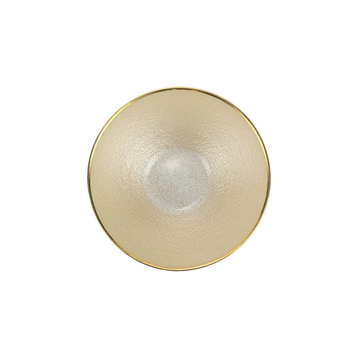 Vietri Metallic Glass Small Bowl, Pearl