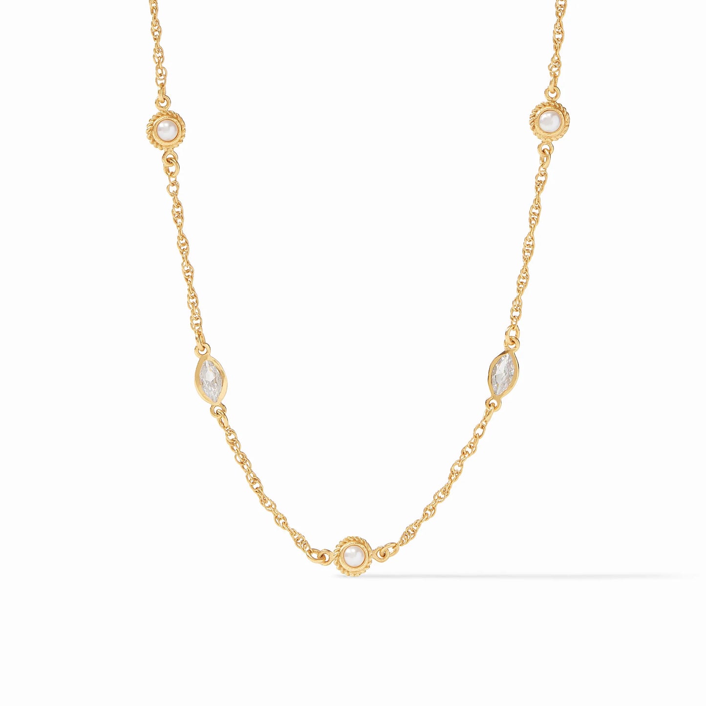 Julie Vos Monaco Delicate Station Necklace