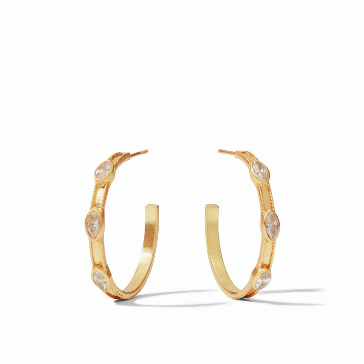 Julie Vos Monaco Hoop, Clear Crystal