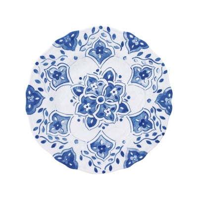 Moroccan Blue Melamine Salad Plate