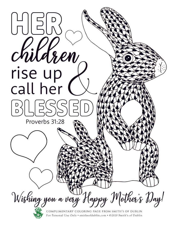 Coloring Sheet, Happy Mother's Day