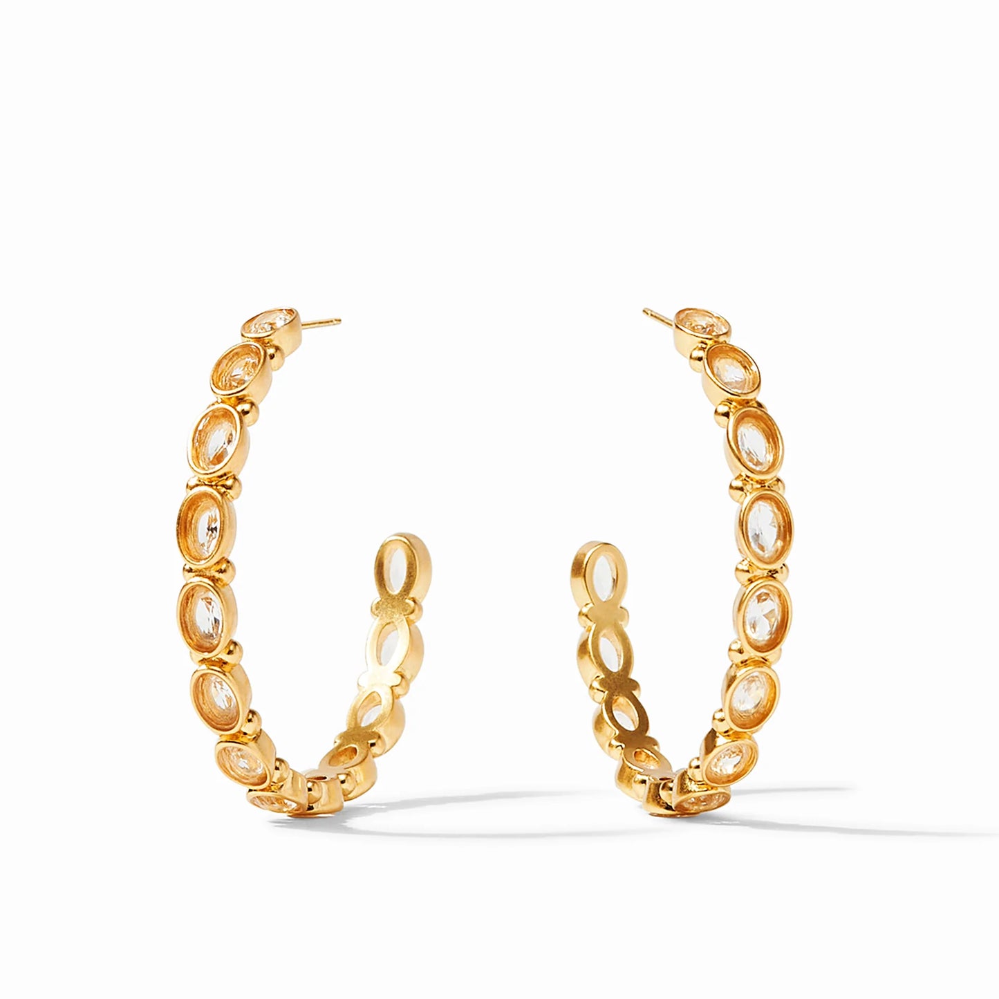 Julie Vos Mykonos Hoop, Clear Crystal