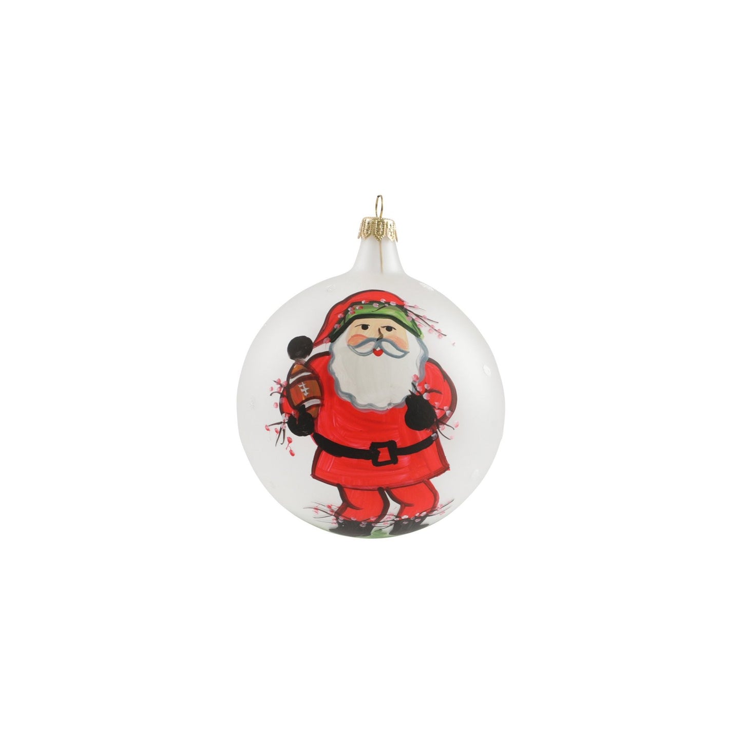 Vietri Old St. Nick Football Ornament