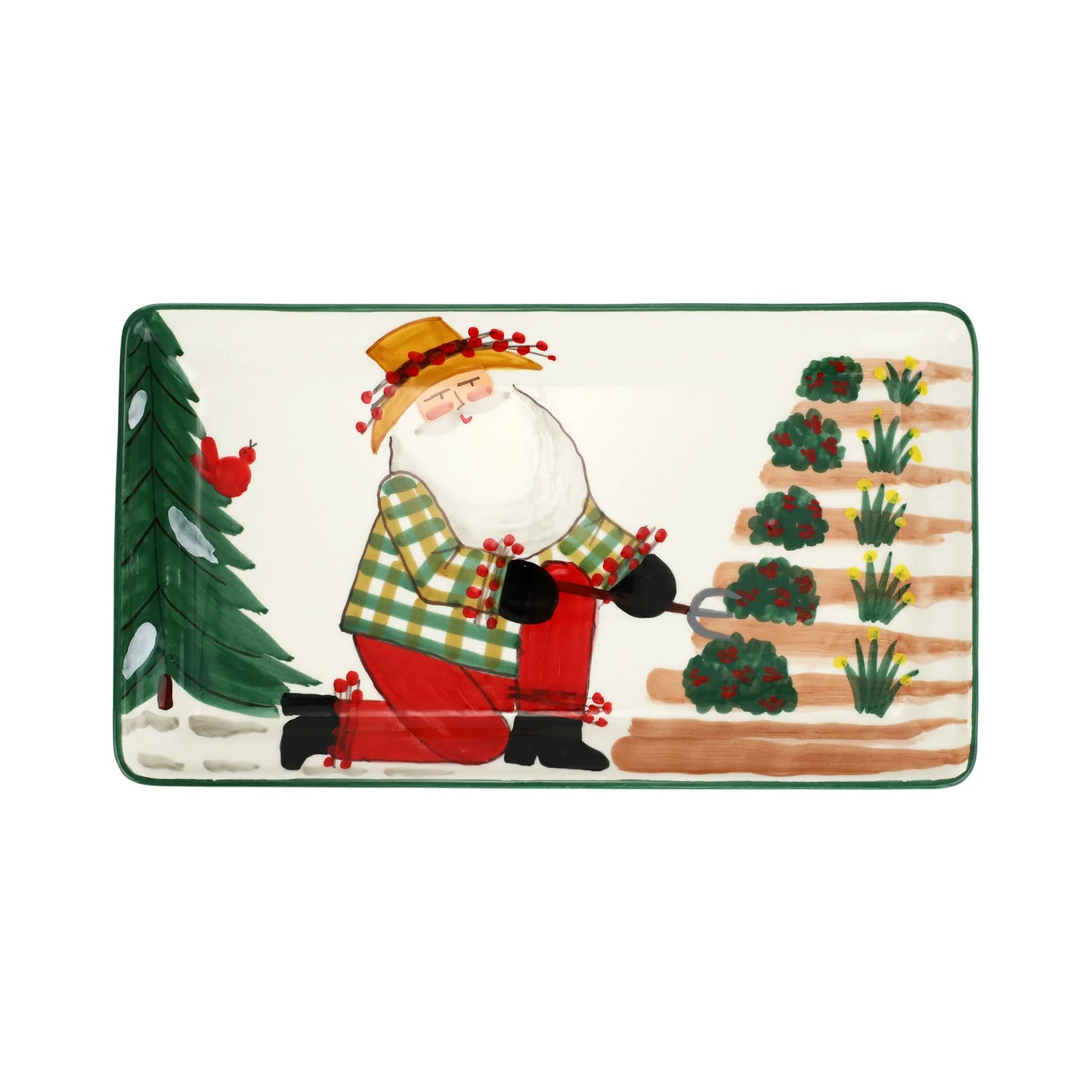Vietri Old St. Nick 2022 Limited Edition Rectangular Platter