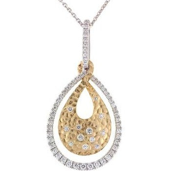 Two Tone Diamond Necklace