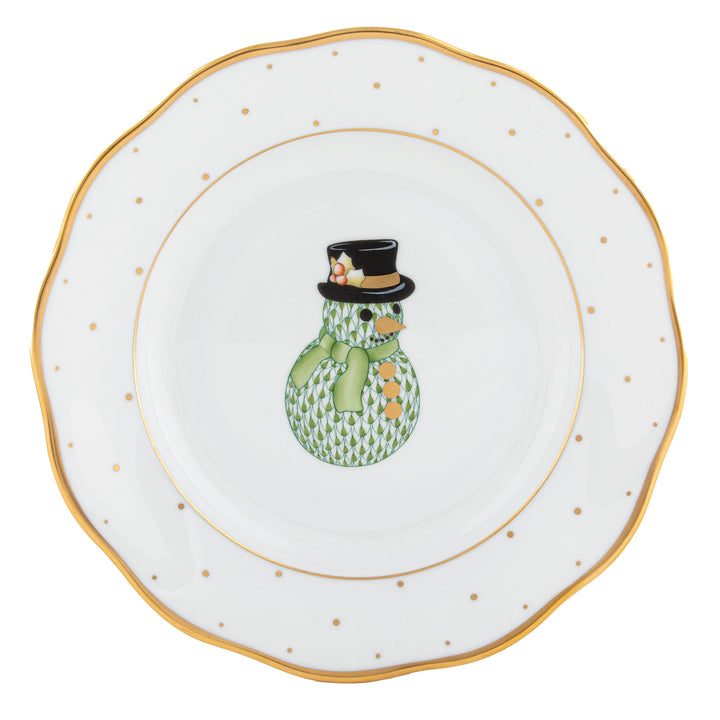 Herend Christmas Dessert, Snowman