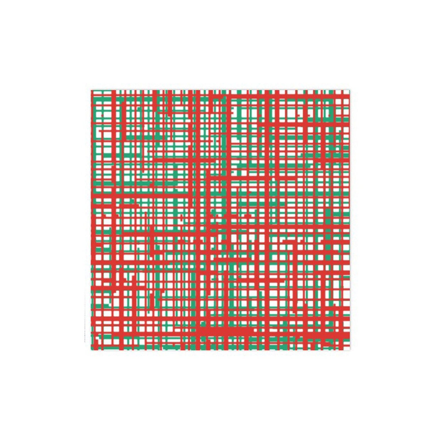 Vietri Papersoft Napkin Plaid Green & Red Dinner Napkins (Pack 20)