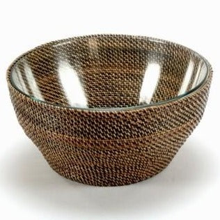 Calaisio Large Round Salad Bowl with Glass Bowl