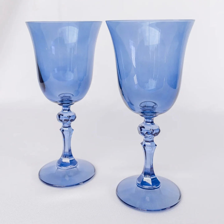 Estelle Colored Glass, Regal Goblet, Set of 2
