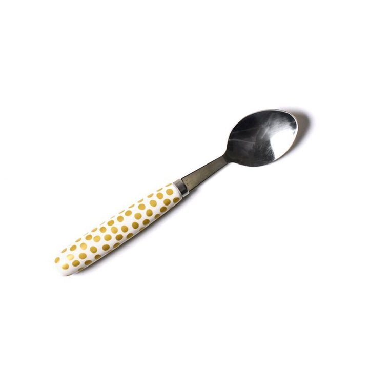 Coton Colors Gold Small Dot Serving Spoon