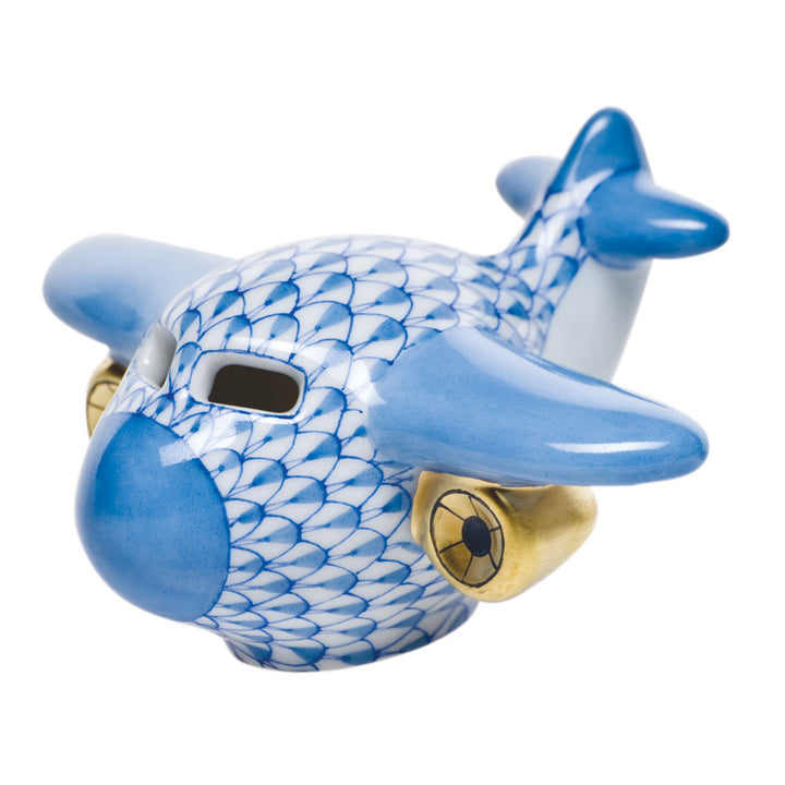 Herend Airplane, Blue