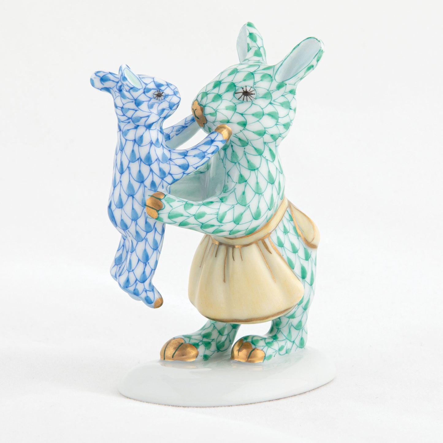 Herend Mother Bunny with Child