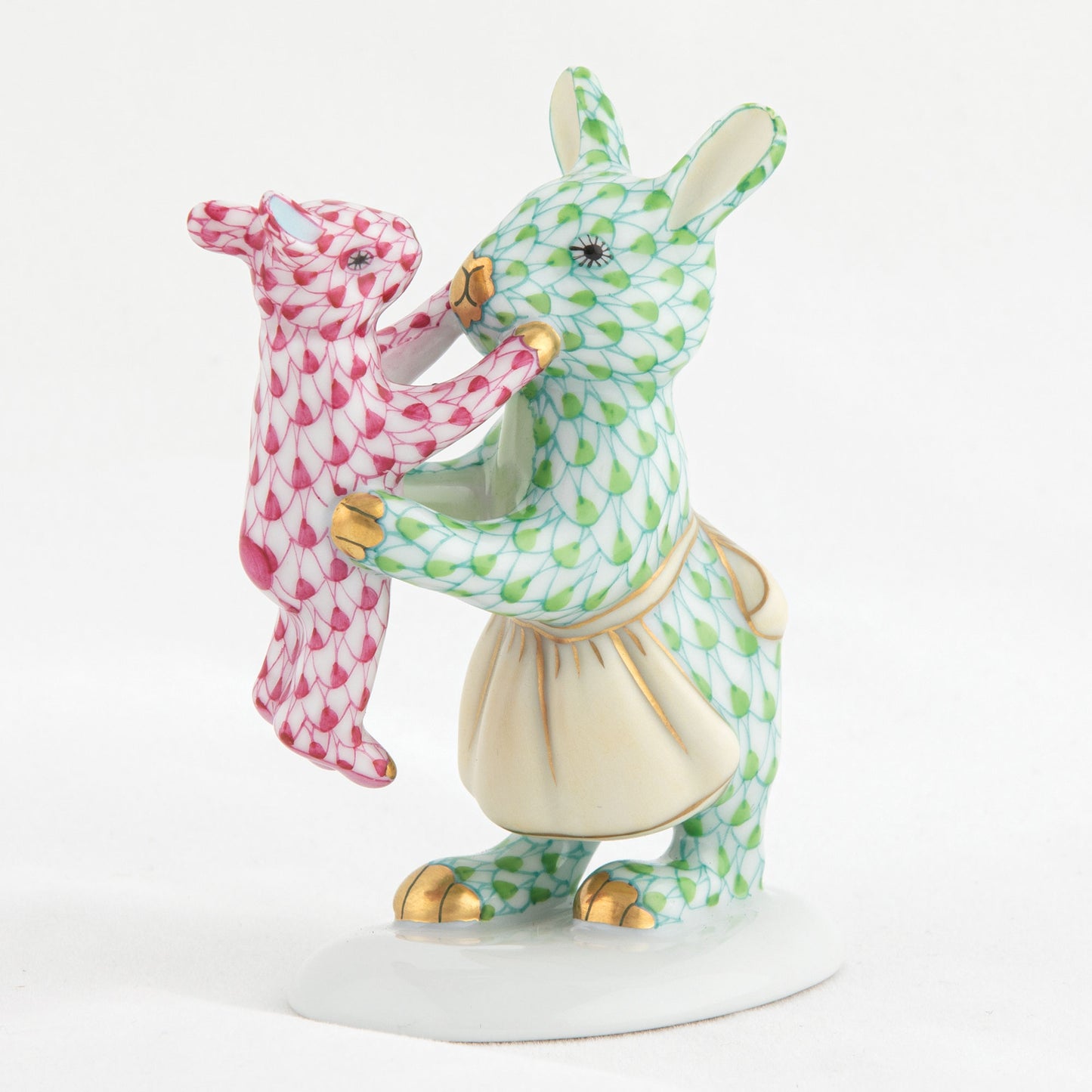 Herend Mother Bunny with Child