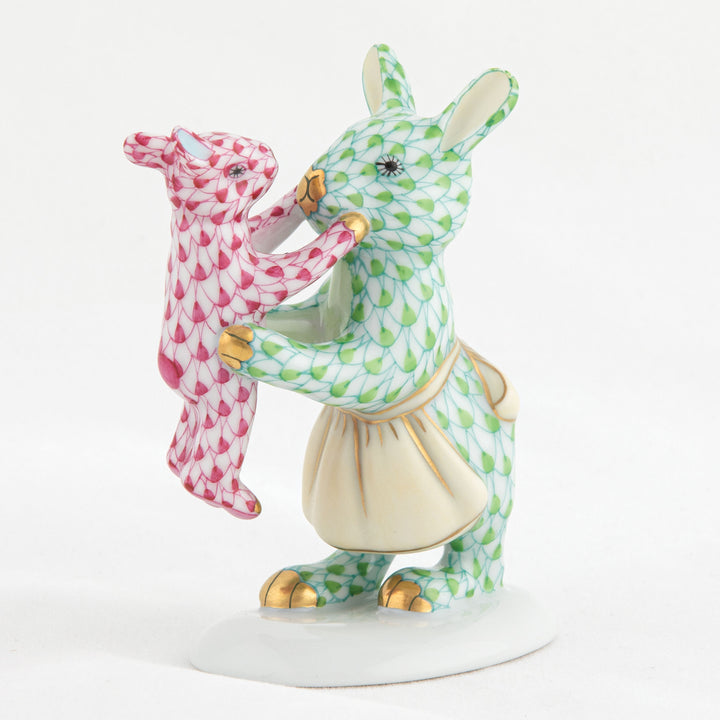 Herend Mother Bunny with Child