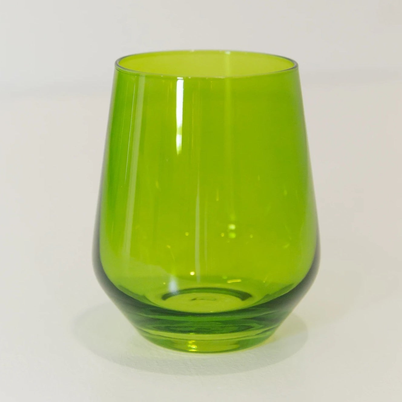 Estelle Colored Glass, Stemless Wine, Set of 2