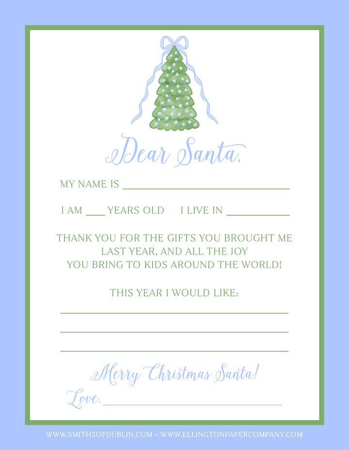Dear Santa, Blue