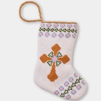 Bauble Stockings Immanuel Cross by Shuler Studio