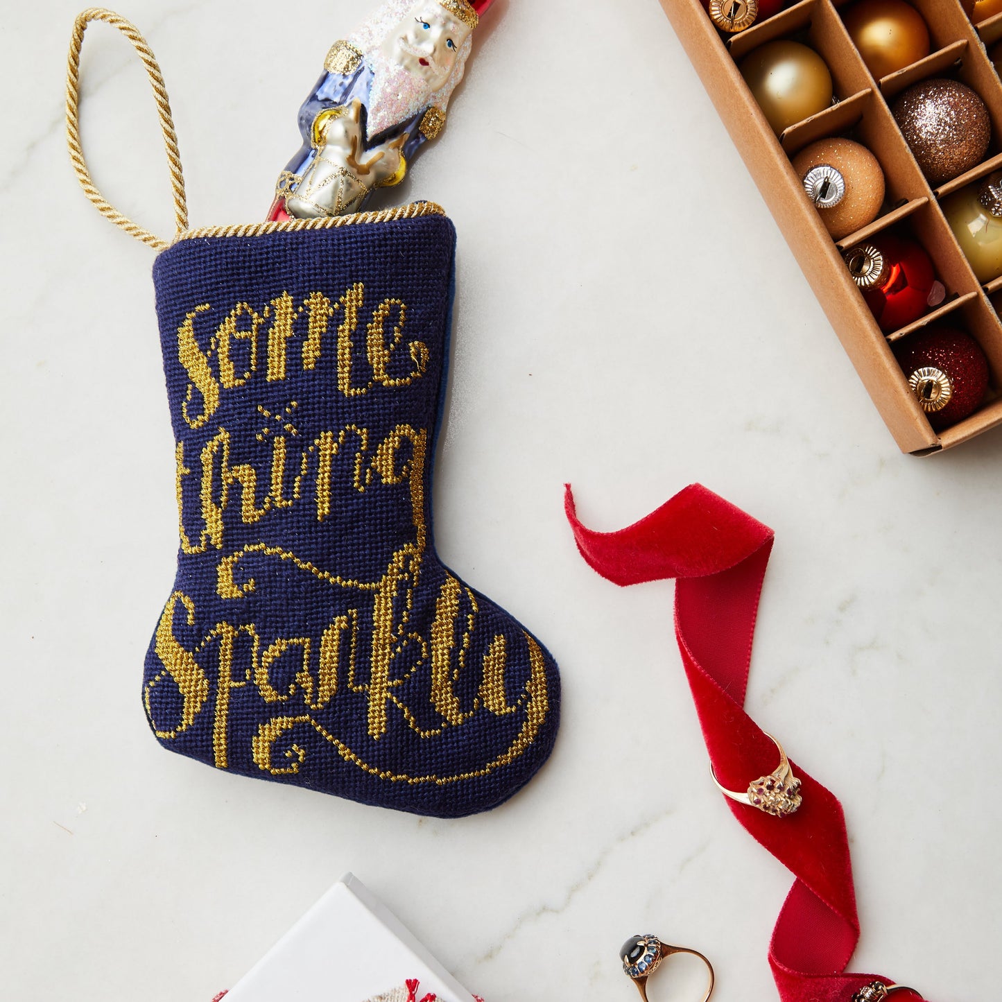 Bauble Stockings, Something Sparkly