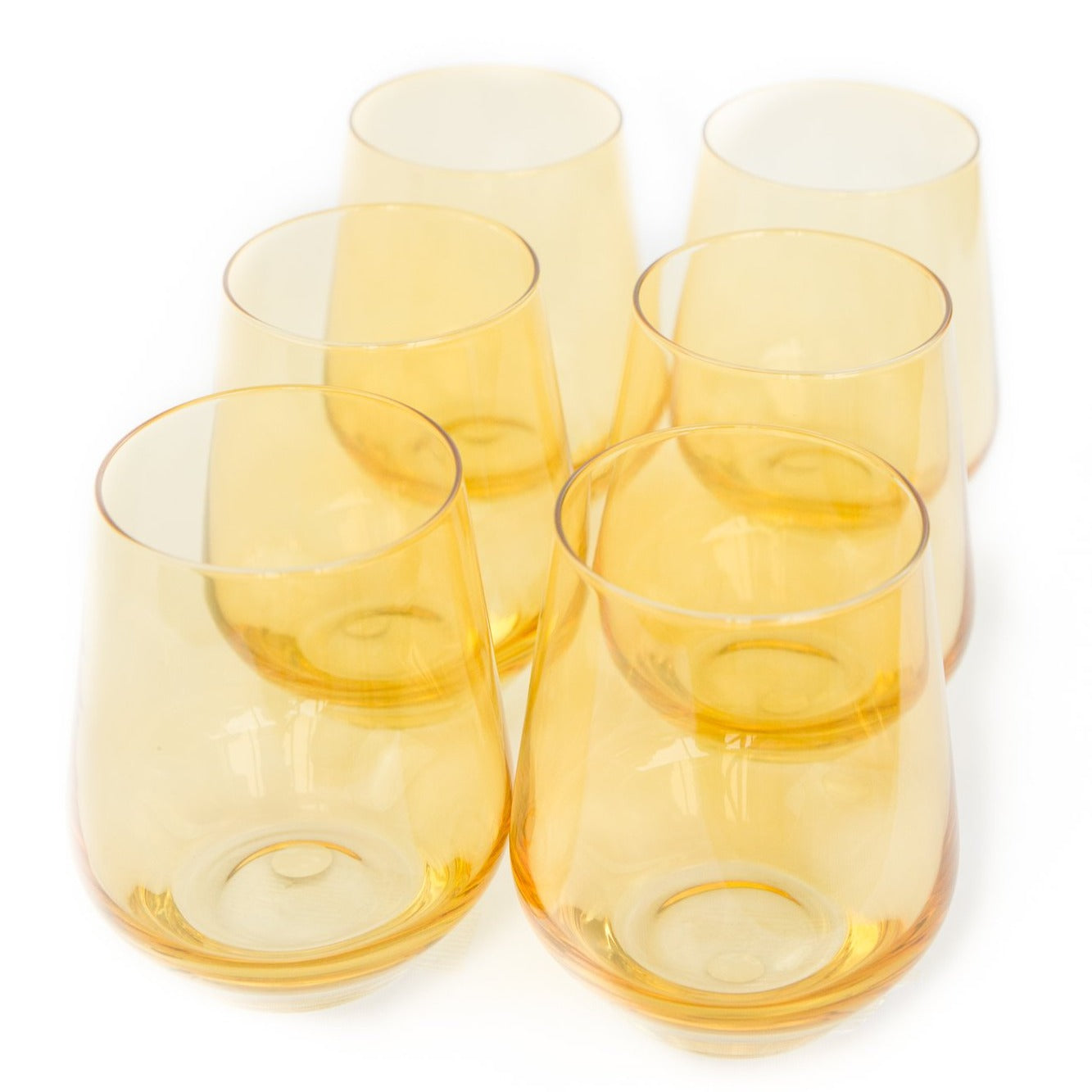 Estelle Colored Glass, Stemless Wine, Set of 6 – Smith's