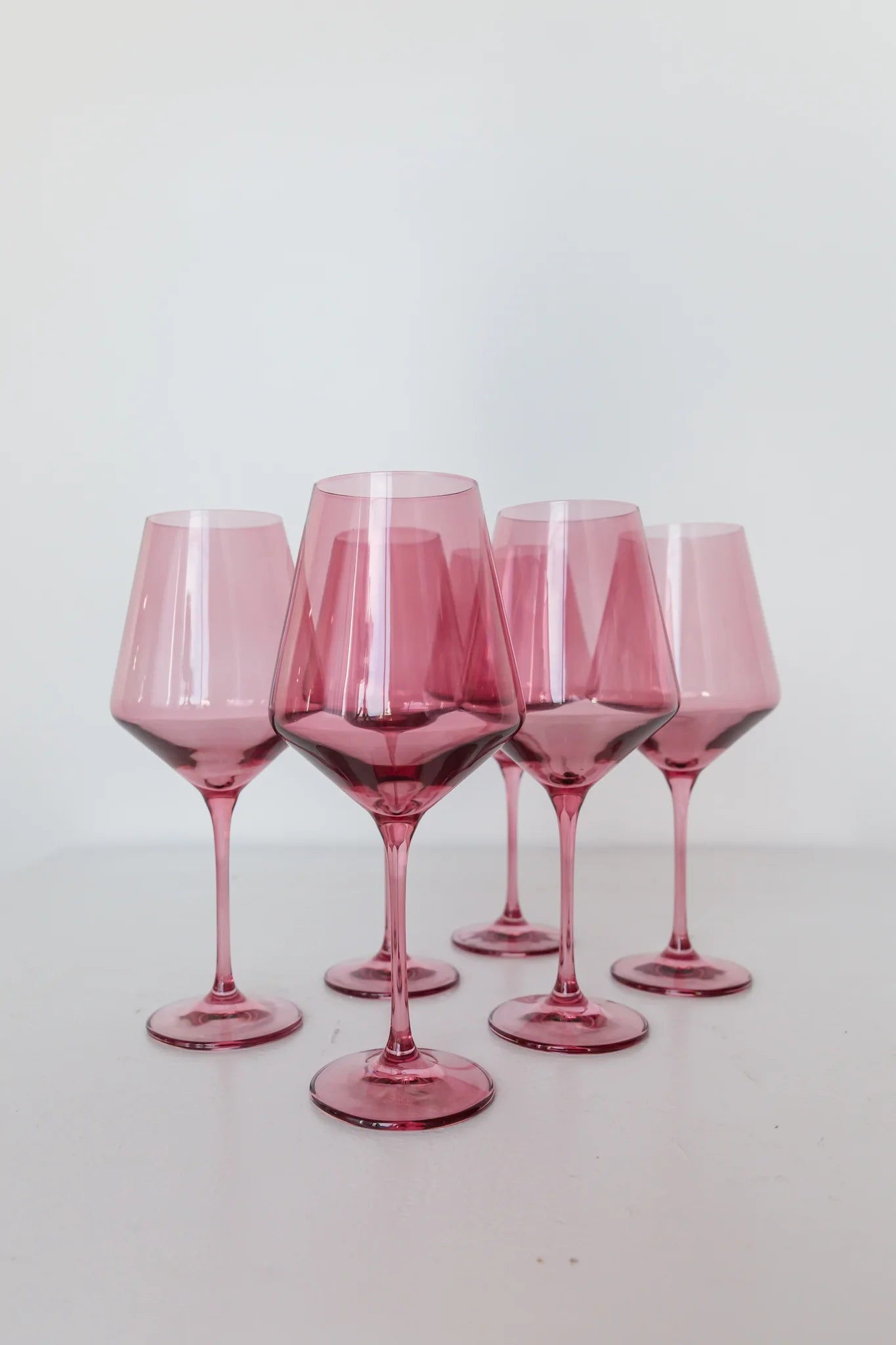 Estelle Colored Glass, Wine Glasses, Set of 6