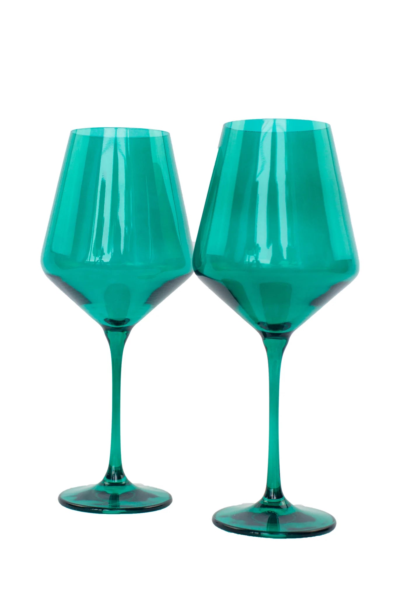 Estelle Colored Glass, Wine Glasses, Set of 2