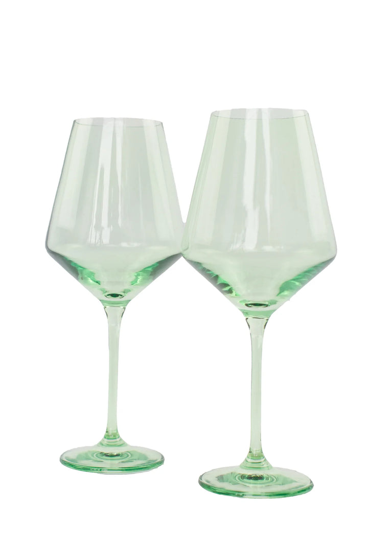 Estelle Colored Glass, Wine Glasses, Set of 2