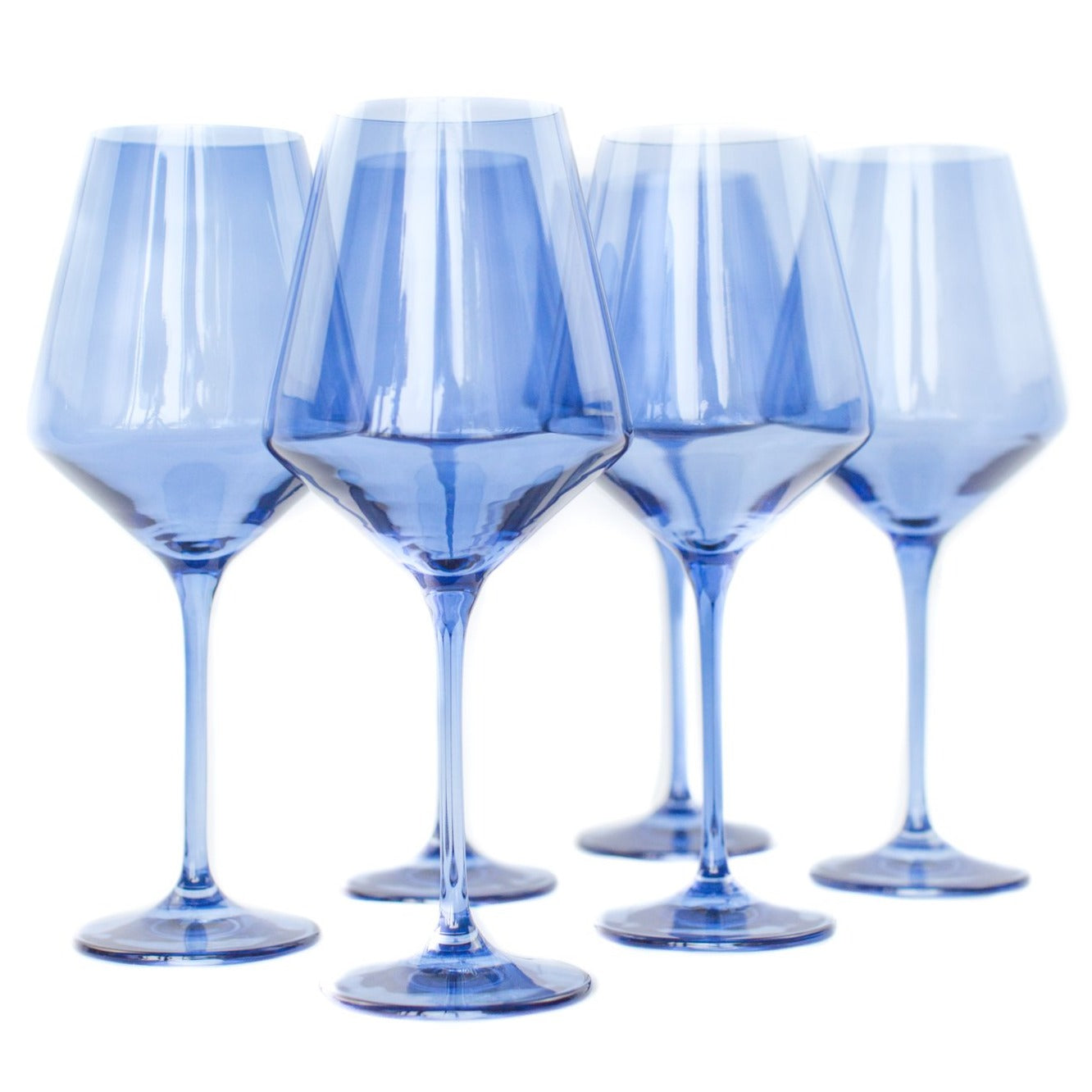 Estelle Colored Glass, Wine Glasses, Set of 6