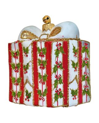 JingleNog Presently Holly Ornament