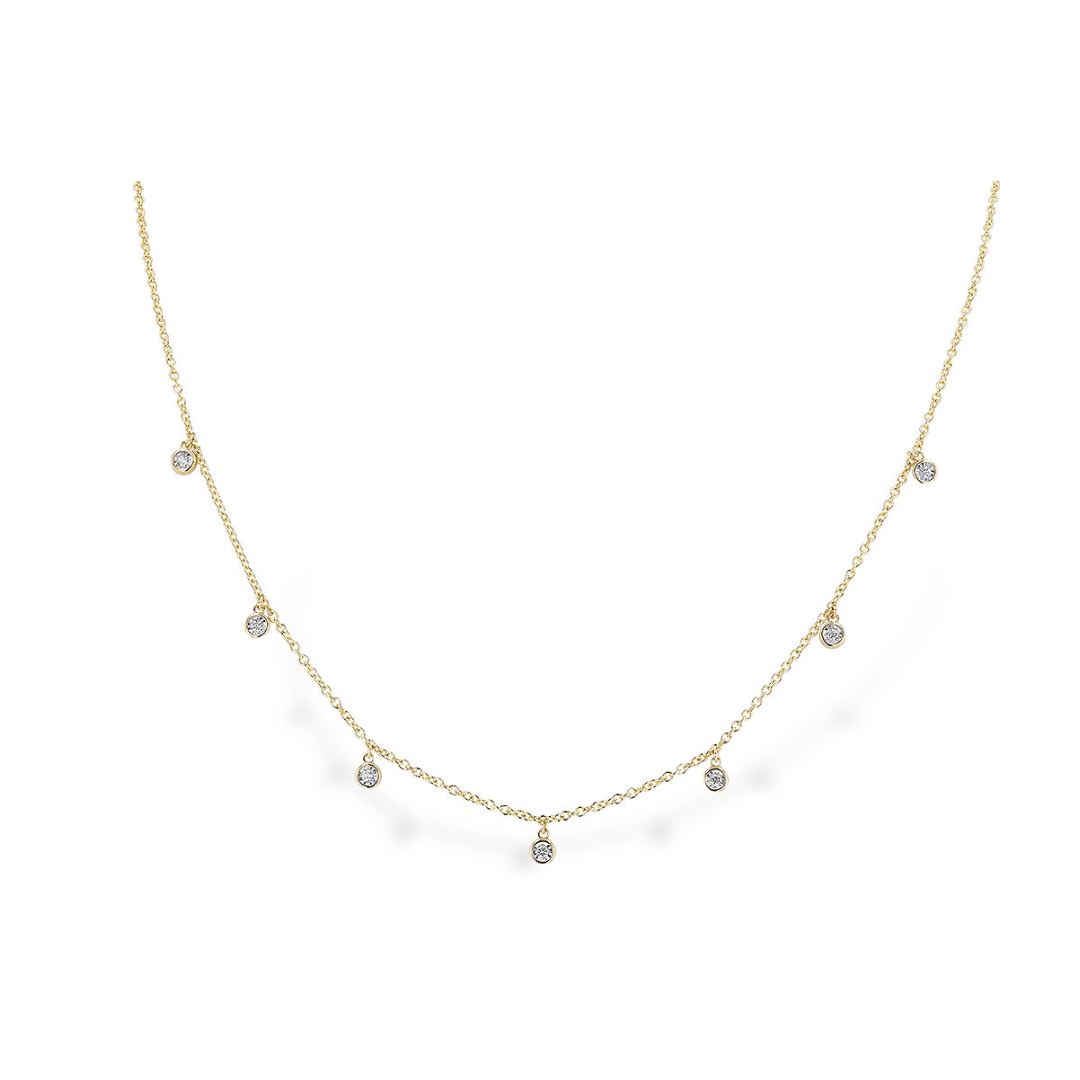Seven Stone Diamond Necklace