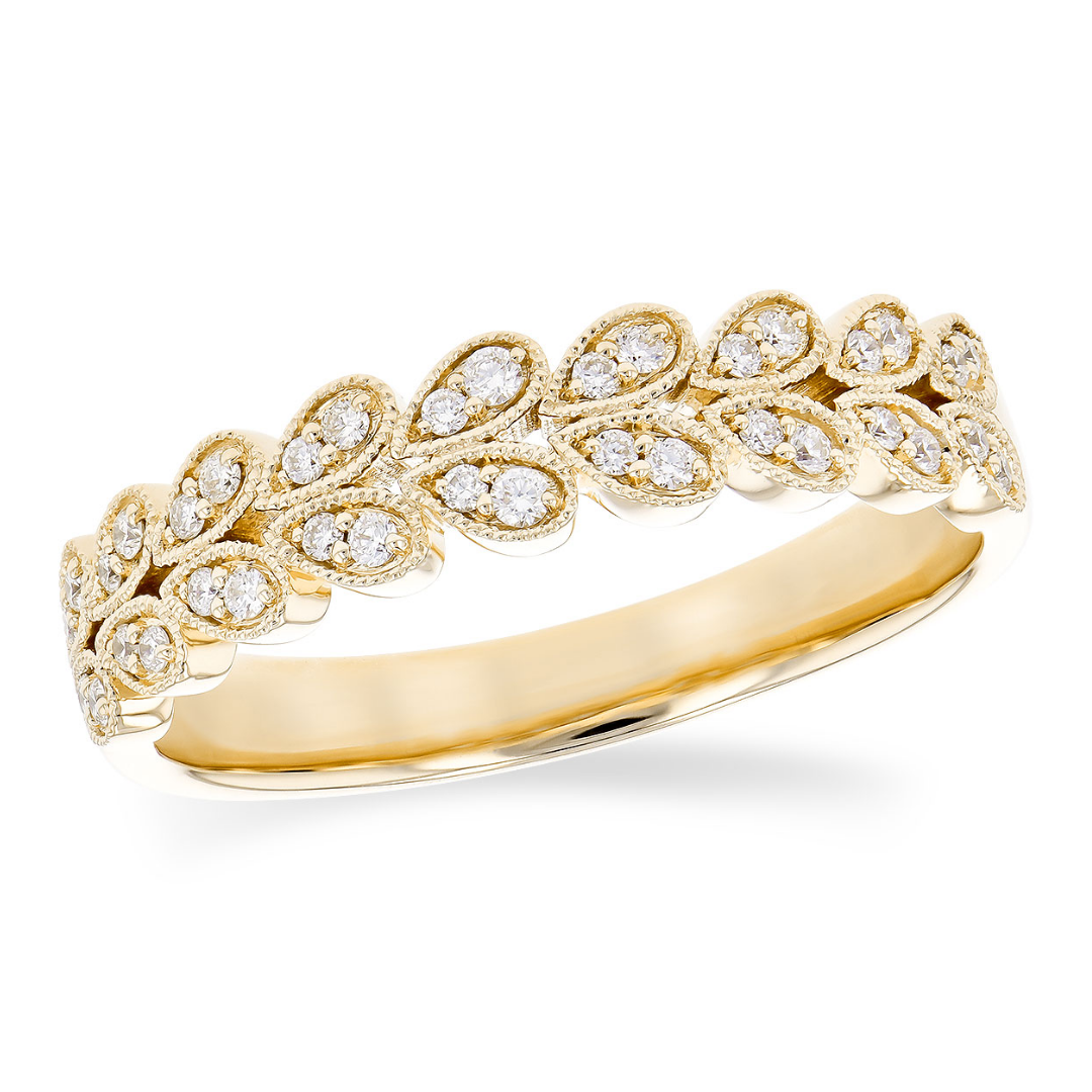 Floral Diamond Band