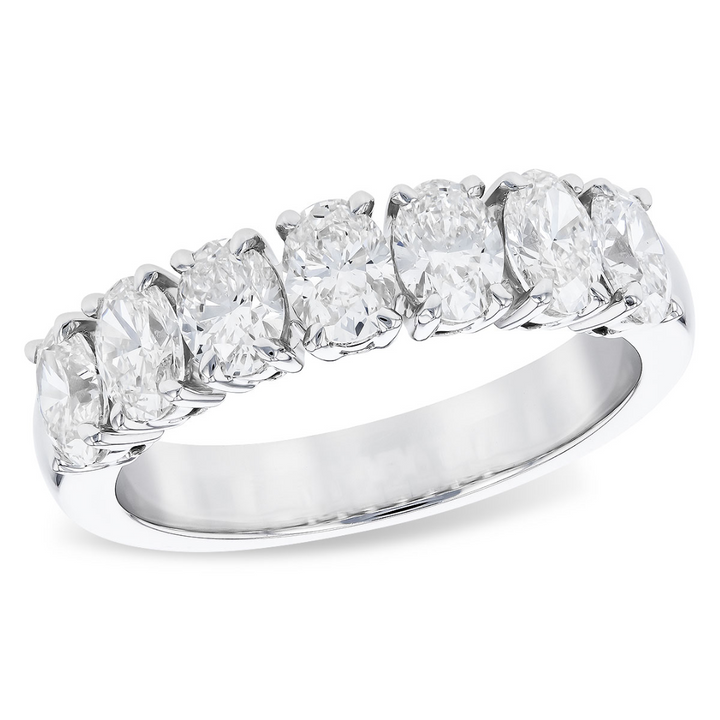 Oval Anniversary Band, 7 Stone
