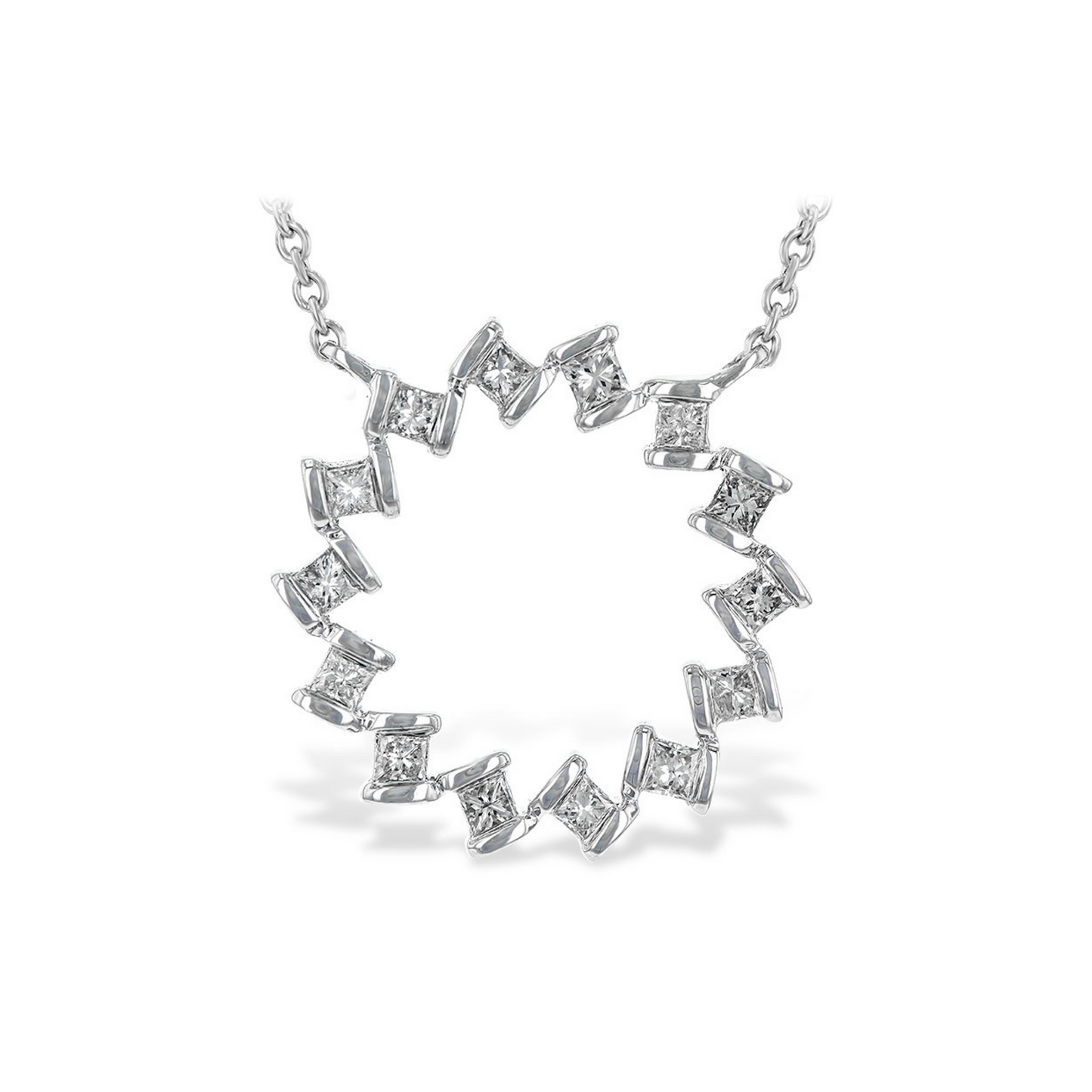 WG Pendant: NECK .30 TW PRINCESS CUT DIAS