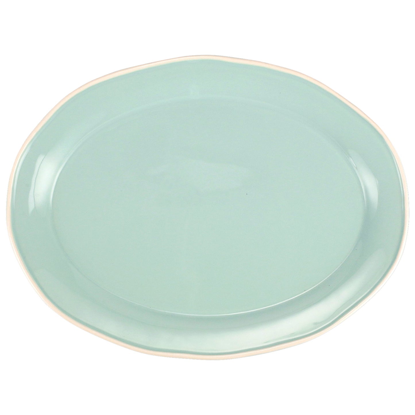 Viva by Vietri Chroma, Aqua, Oval Platter