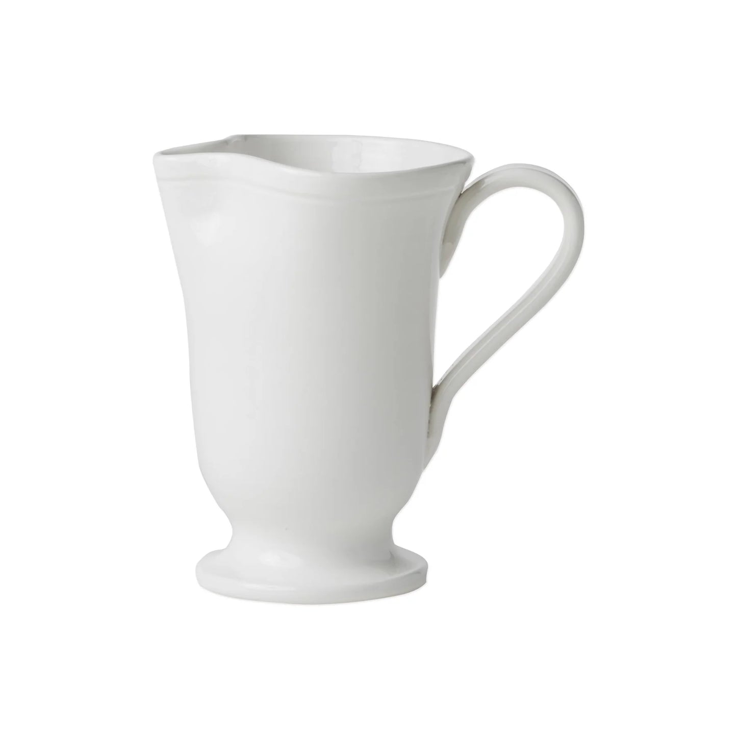 Vietri Fresh Large Footed Pitcher/White