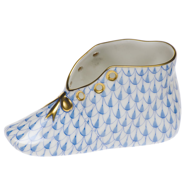 Herend Baby Shoe, Fish Scale