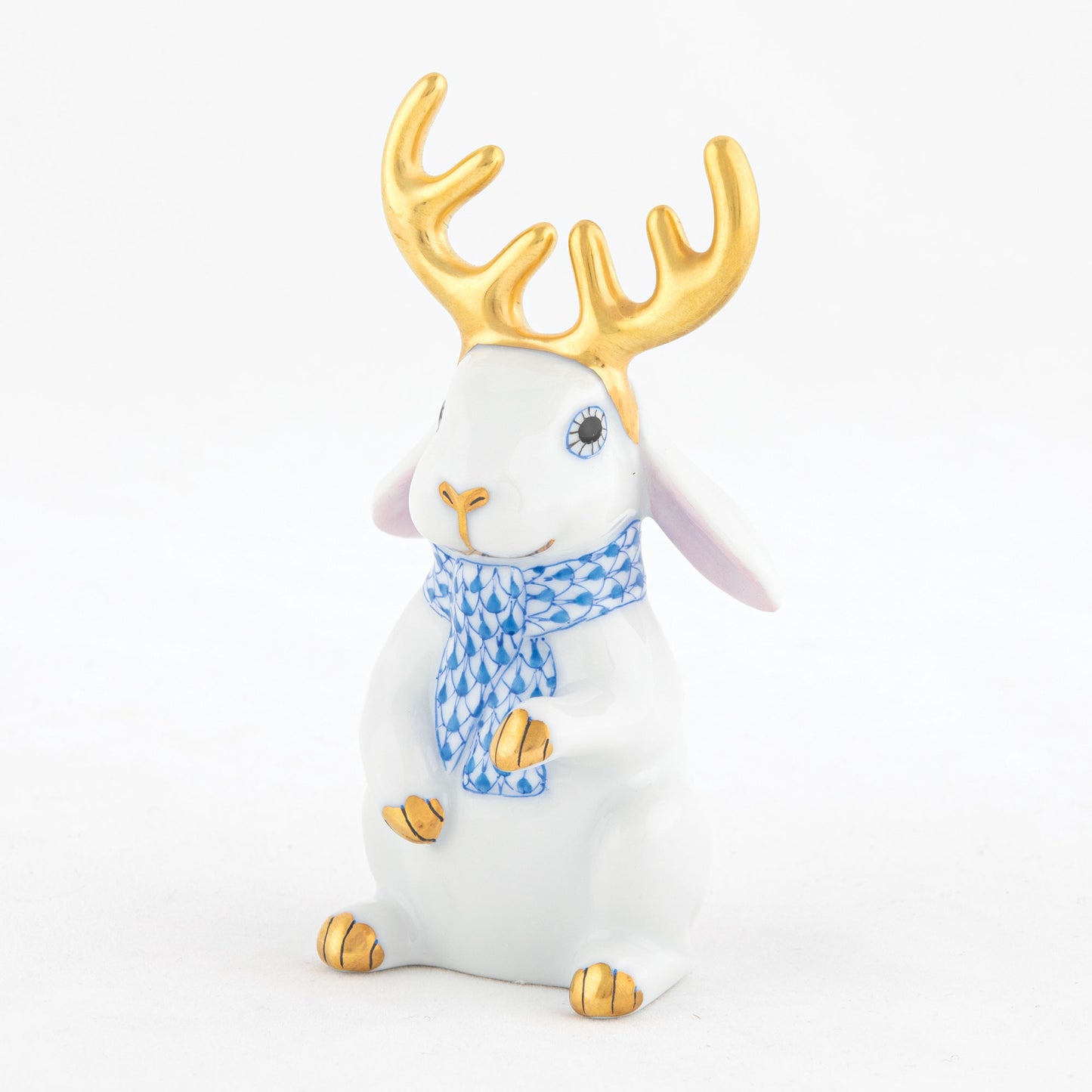 Herend Reindeer Rabbit, Blue