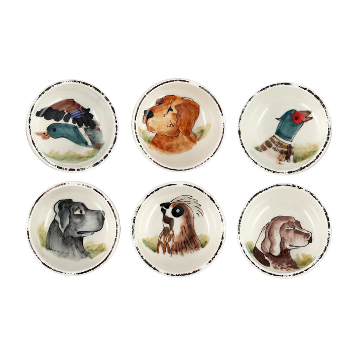 Vietri Wildlife Assorted Condiment Bowls, Set of 6