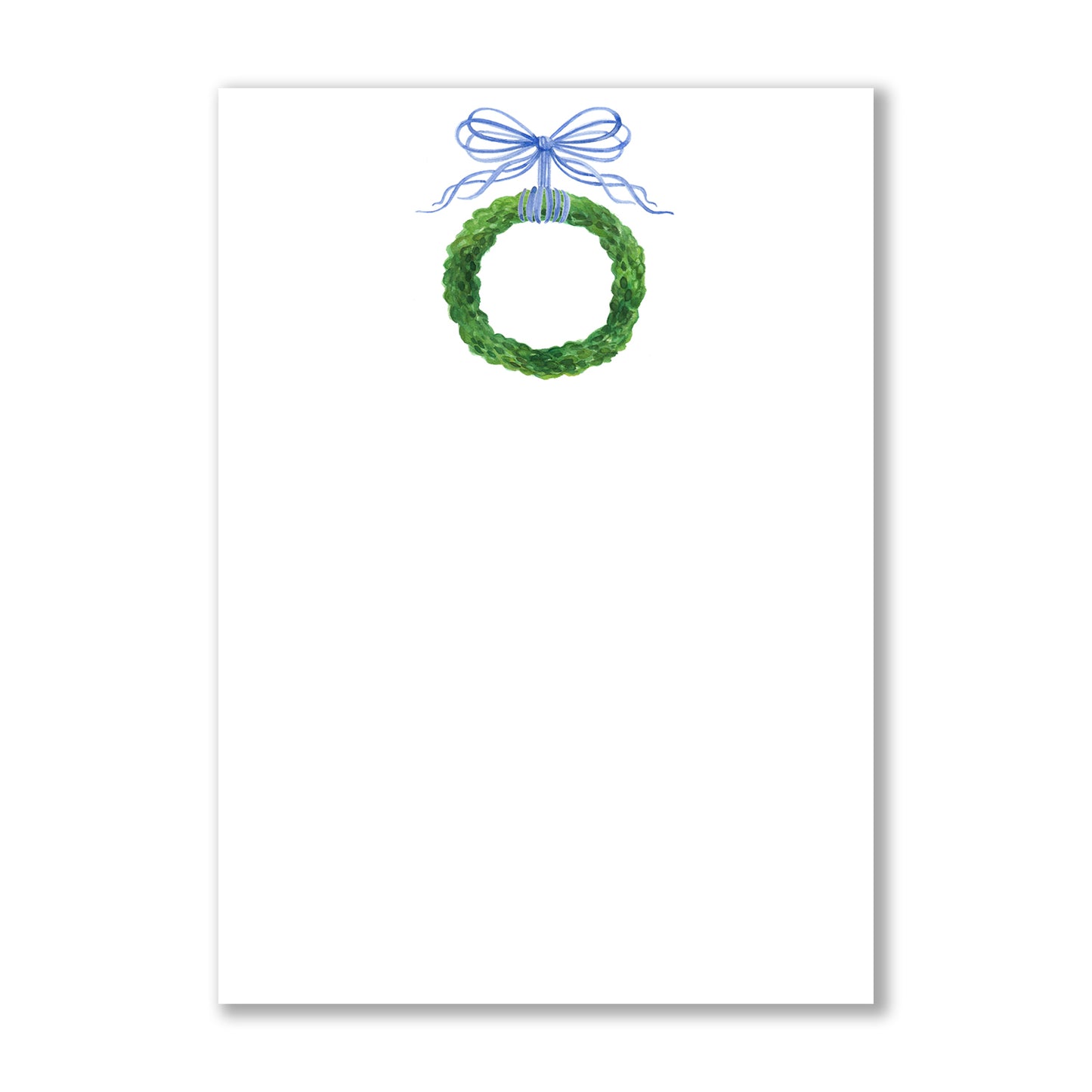 Ellington Paper Company 5x7 Boxwood Wreath 50 Sheet Notepad