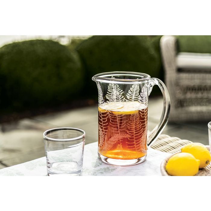 Simon Pearce Engraved Fern Pitcher, Medium