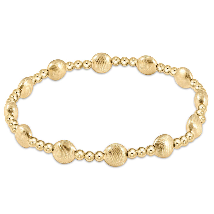 enewton Extends - Honesty Gold Sincerity Pattern 6mm Bead Bracelet