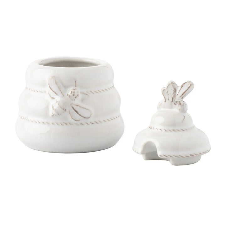 Juliska Clever Creatures Honey Pot, Whitewash