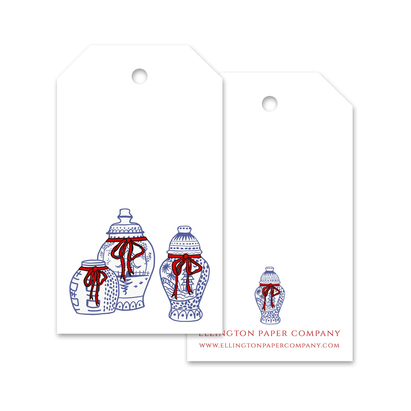 Ellington Paper Company Ginger Jars Gift Tags