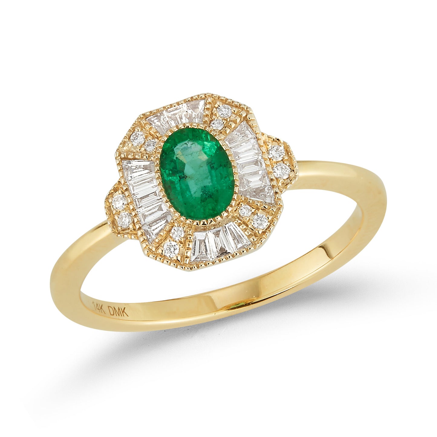 Emerald and Diamond Ring