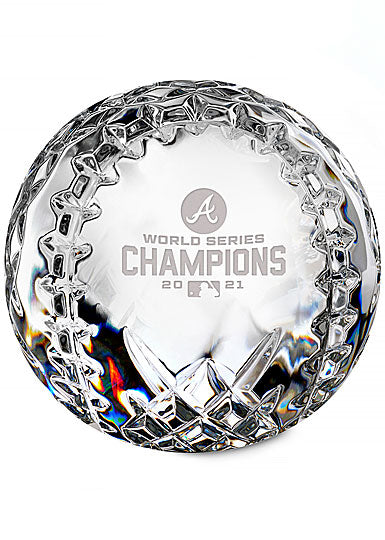 Waterford Atlanta Braves 2021 World Series Champions Baseball Collectible